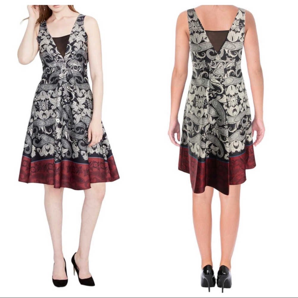 Rachel Rachel Roy Paisley Knee-Length Dress